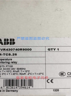 ABB温度控制器CM-TCS 1SVR430740R9000~议价