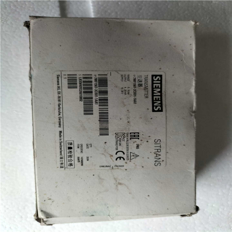 议~西门子压力变送器传感器7MF1565-3CB01 -1AA1