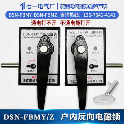 户内反向高压电磁锁带电DSN-FBMY BMZ/AMY通电打不开断电能打开