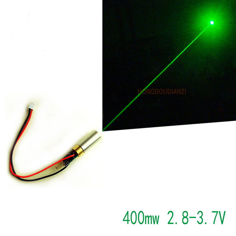 400mW 绿激光头 2.8V 3V 3.7V大功率舞台灯激光管点状灯200mW