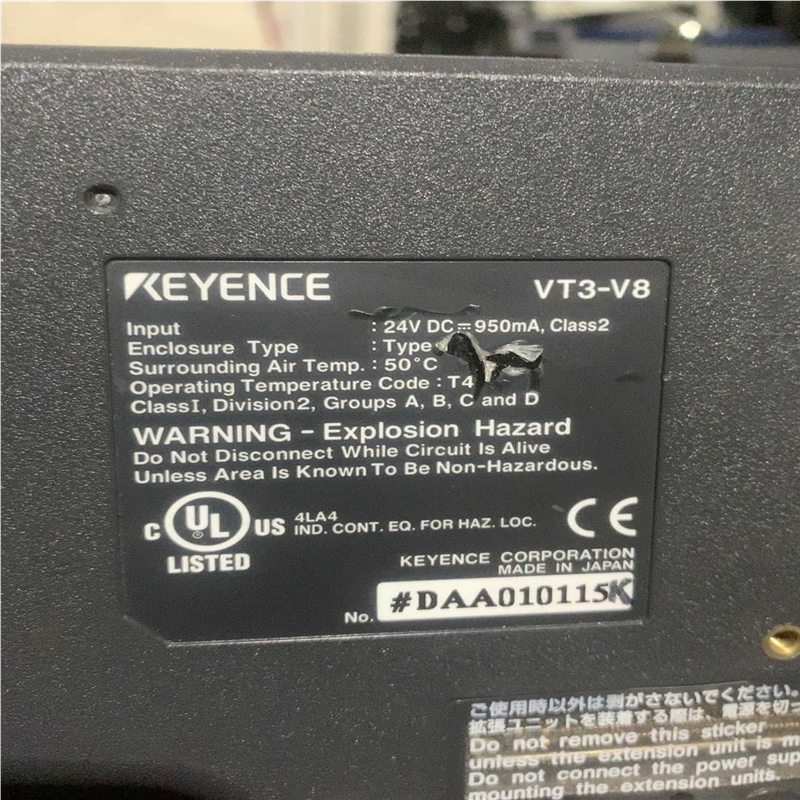 议~基恩士触摸屏VT3-V8通电如图,看上的来聊