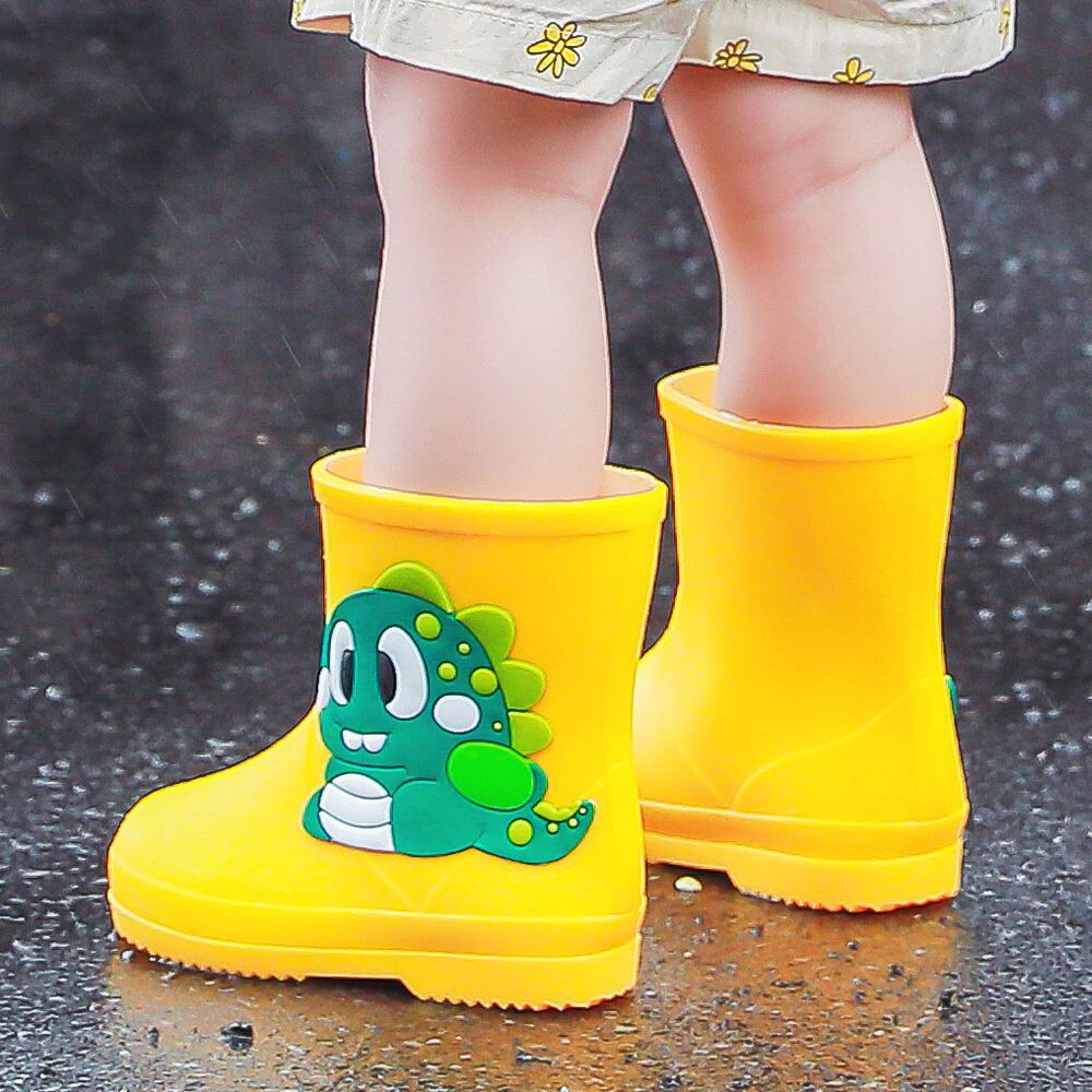 儿童雨鞋男童女款防滑轻便宝宝低筒防水雨靴幼儿园胶鞋雨衣套装