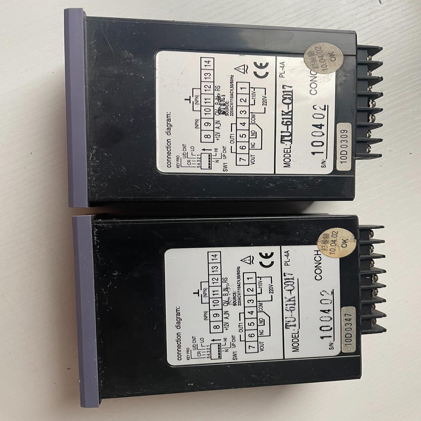 琦胜CONCH计数器 TU-61K-C017 ，功能正常，实(崽崽配件）