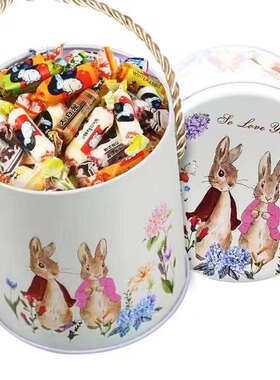 大白兔糖果WHITE RABBIT/大白兔大白兔 奶糖混多味278g手提桶儿童