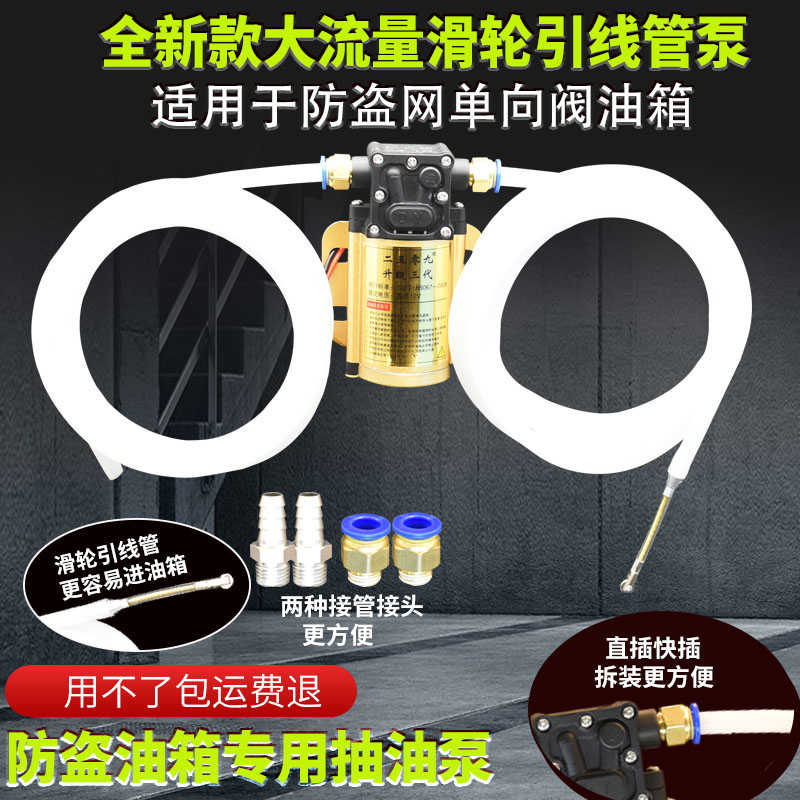 汽车油箱电动抽油泵抽油神器12v24V220V抽油泵汽油柴油自吸泵水泵