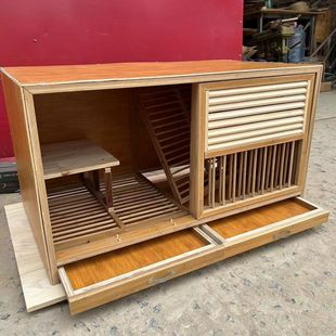 竹木配对笼防水板鸽子巢箱配对笼繁殖笼竹木防水板配对窝繁殖笼