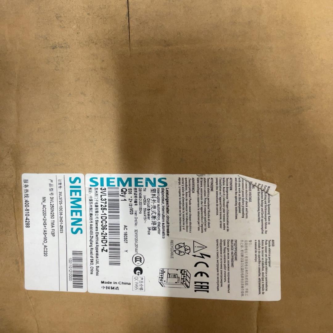 议价 3VL3725-1DC36-2HD1-Z 带电动手操适用