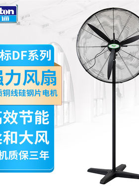 德通绿工业强力风扇大风力落地电风扇工厂大功率牛角扇DF650-4