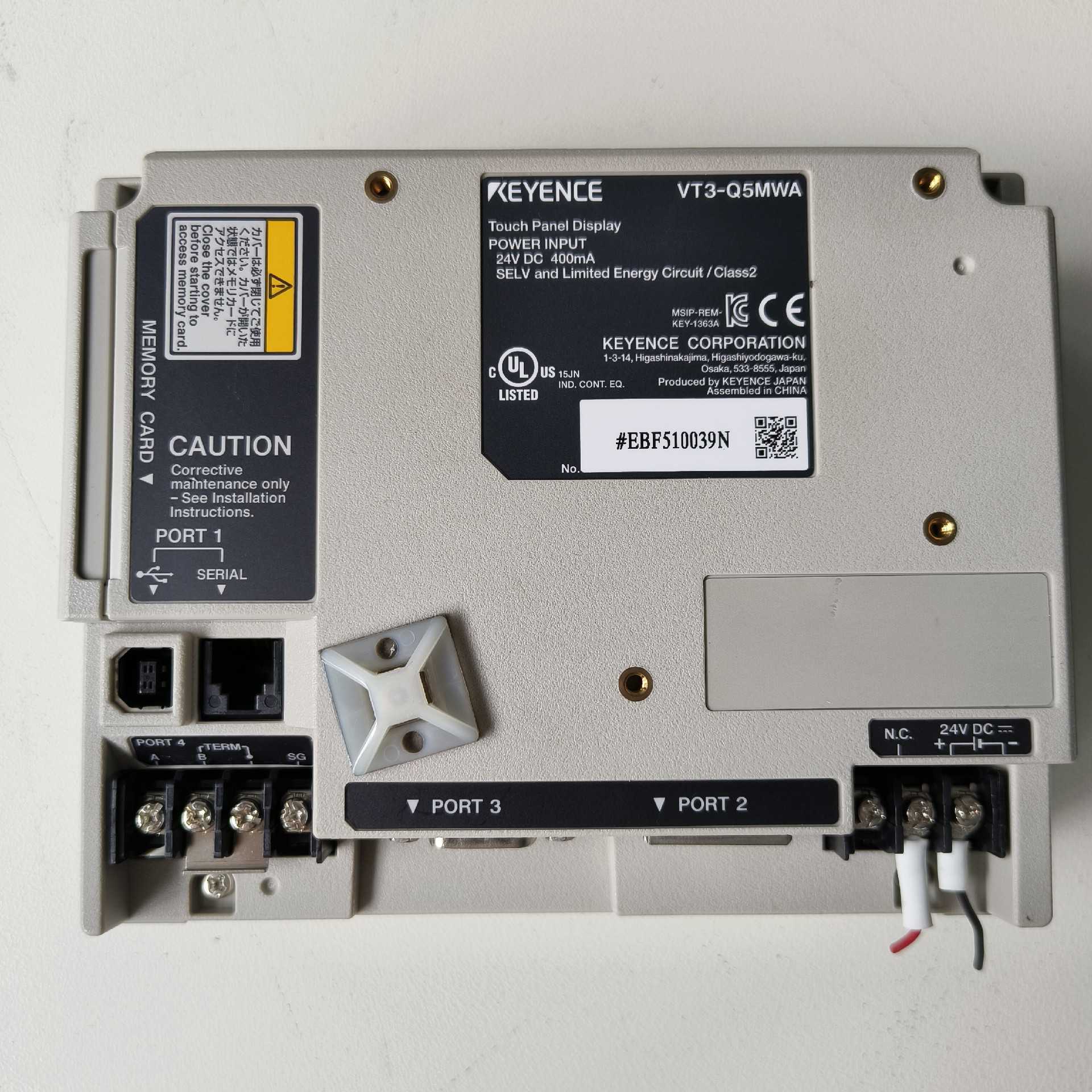 议价~基恩士触摸屏 VT3-Q5MWA， 无破损，无拆无修