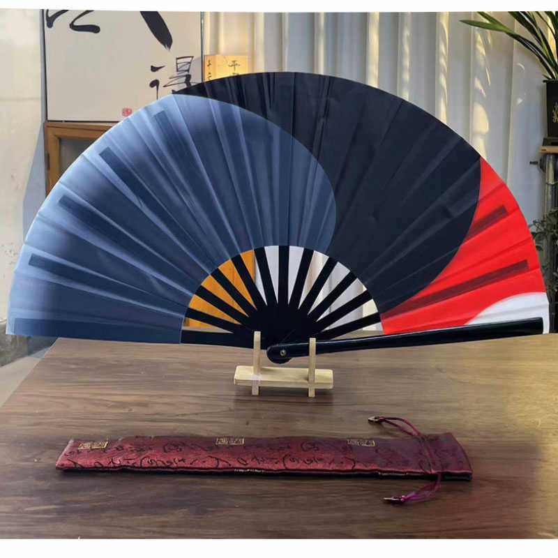 塑骨太极扇功夫响扇女式双面太极扇红色扇子中国风武术扇功夫扇子