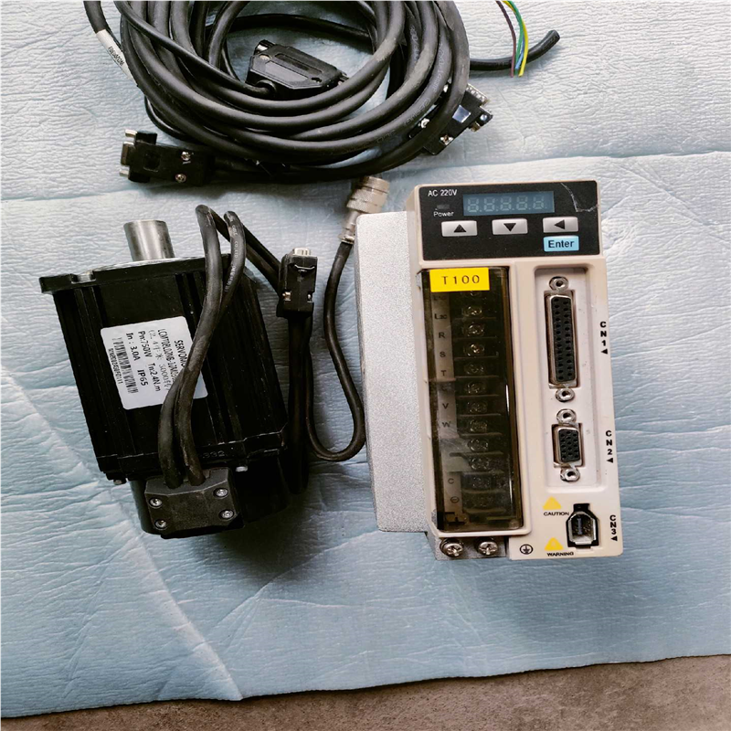 议价拆机伺服电机套装750W，驱动LCDB5-08B205-LB