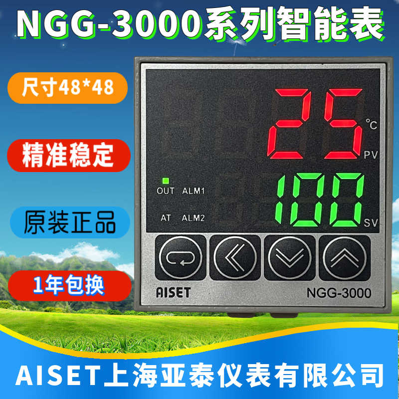 NGG-3411V上海亚泰仪表温控器NGG-3000 3412V 3421V智能原装正