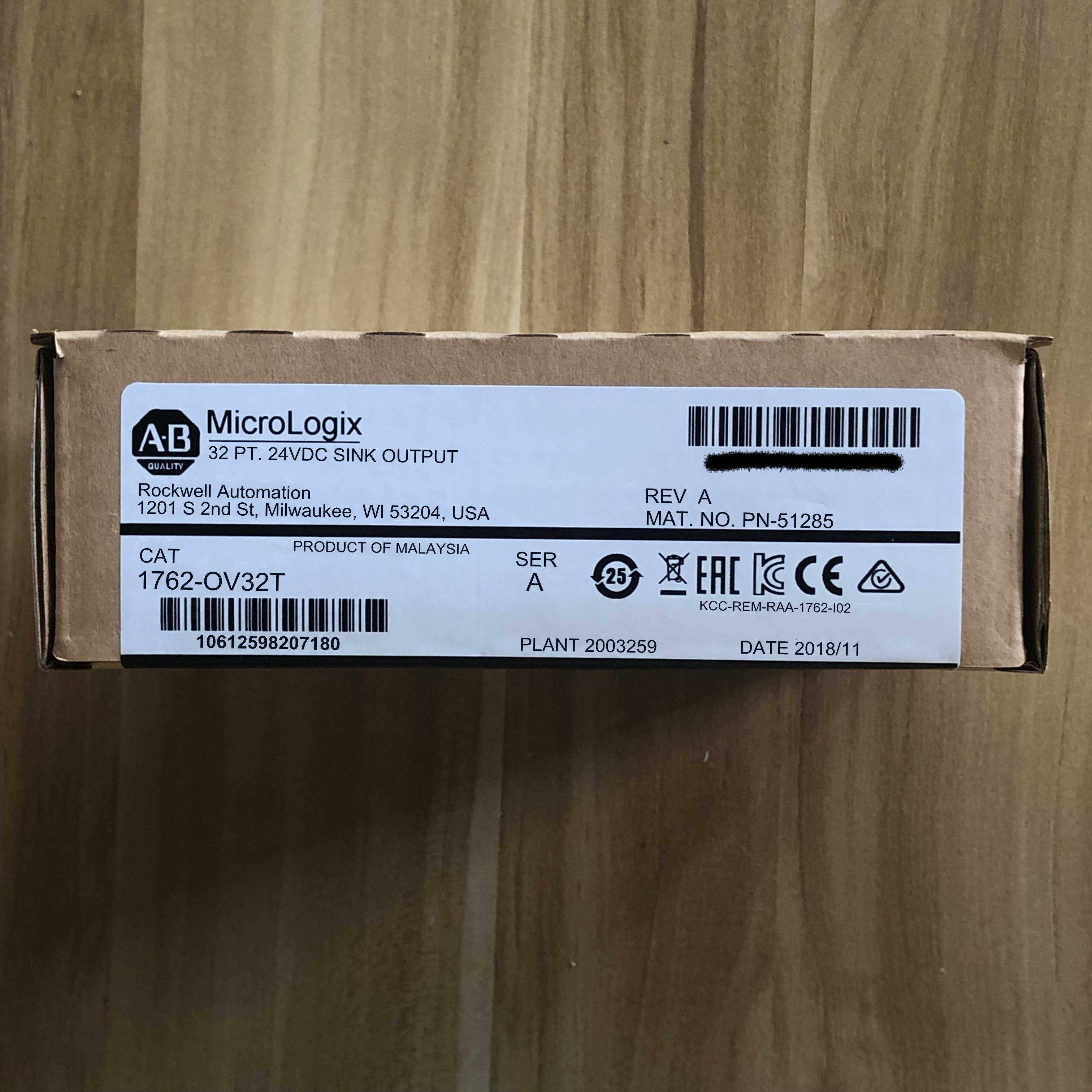 1762-OV32T 原装美国AB罗克韦尔PLC模块质保一年 MIcroLogix1200~