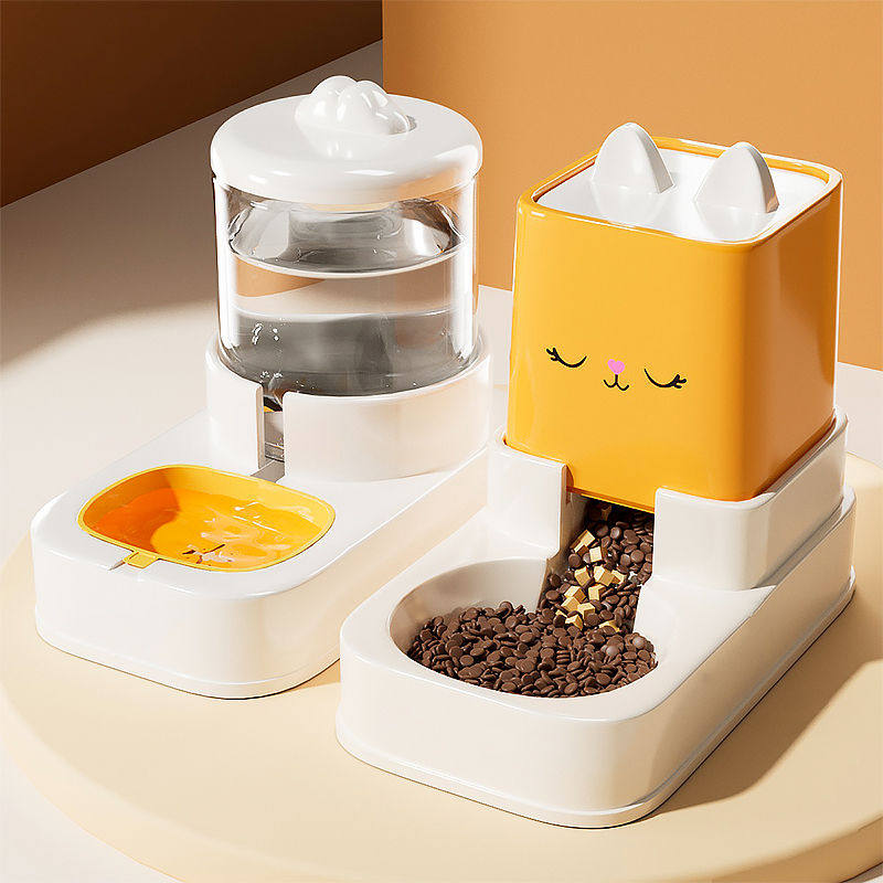 猫咪饮水机猫粮自动喂食器流动喝水喂水器一体机不插电宠物饮水器