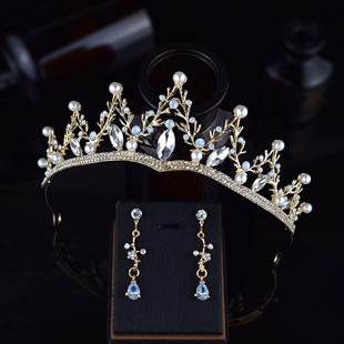 森系皇冠女十八岁生日成年礼头冠超仙公主王冠网红拍照发饰高级感