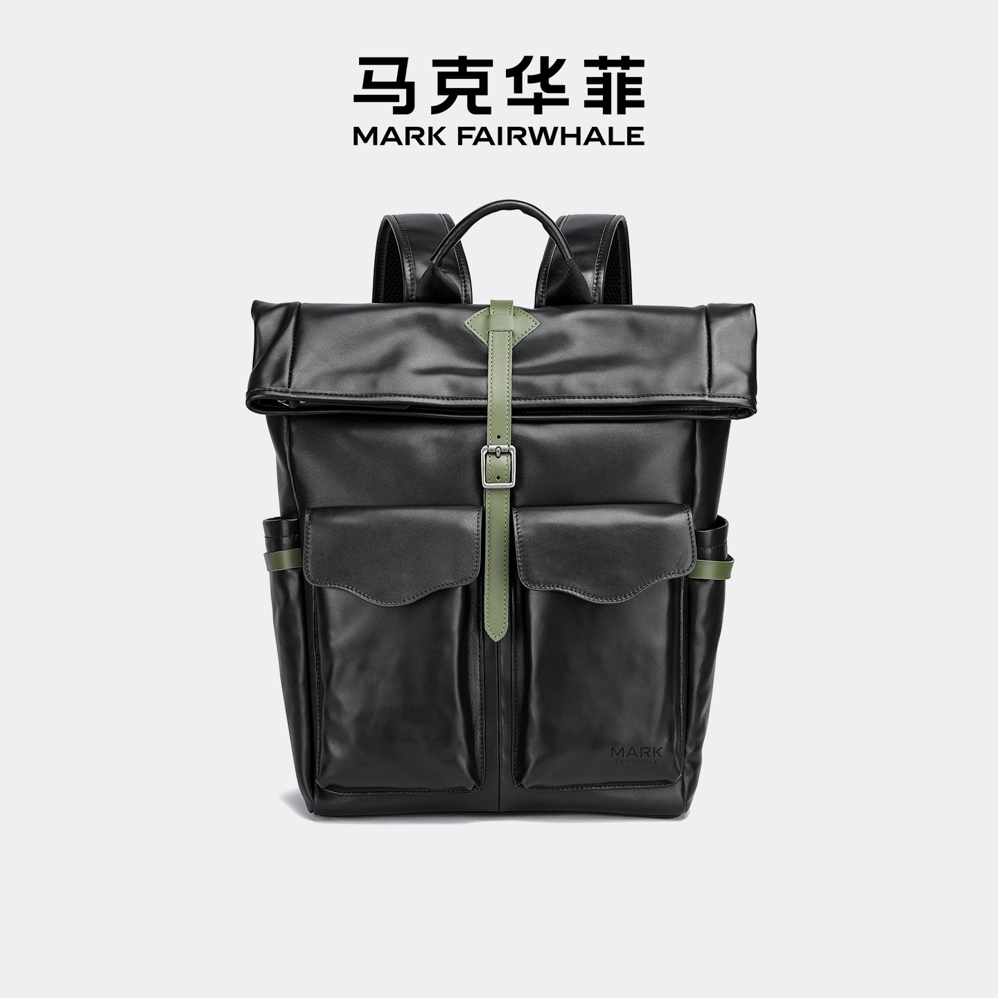 马克华菲男士双肩包背包