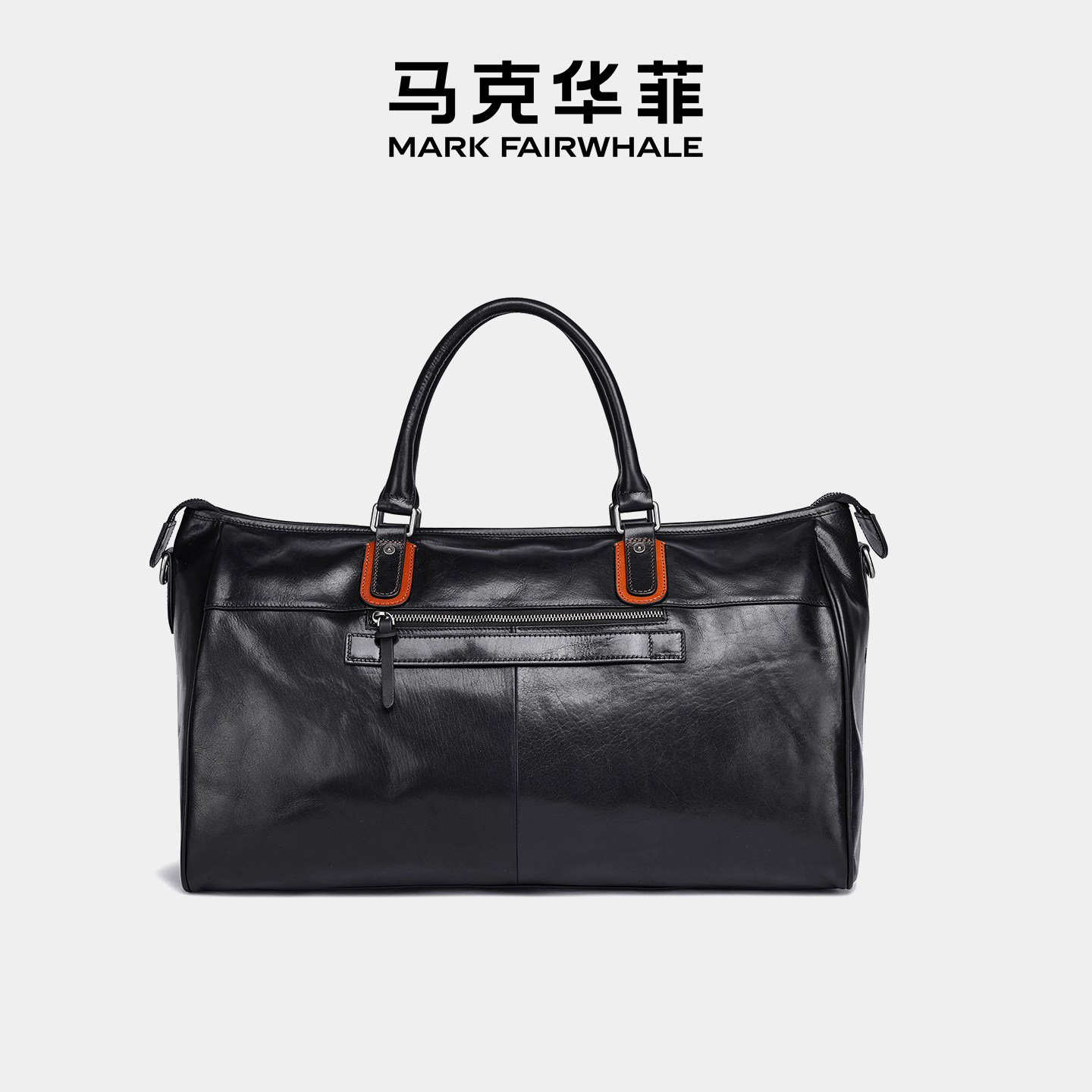 Mark Fairwhale/马克华菲男旅行牛皮单肩斜挎手提包大