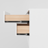 DTC东泰抽屉导轨轨道阻尼缓冲弧形全拉出黑色三节走珠滑轨45mm