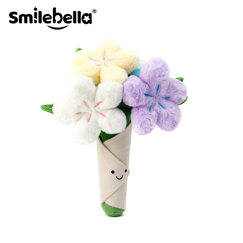 Smilebella花束玩偶手捧花娃娃毛绒公仔鲜花布偶毕业女生日礼物