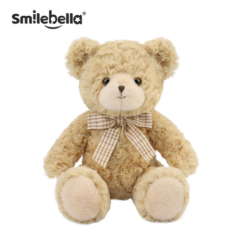 SmileBella可爱小熊公仔毛绒玩偶领结熊公仔安抚情人节女生日礼物