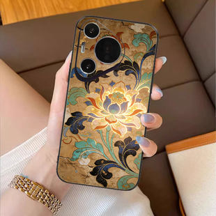 莲韵敦煌适用华为pura80pro手机壳m60新款 30国潮p70高级感nova14小众400 mate70荣耀magic8女50复古p40新中式