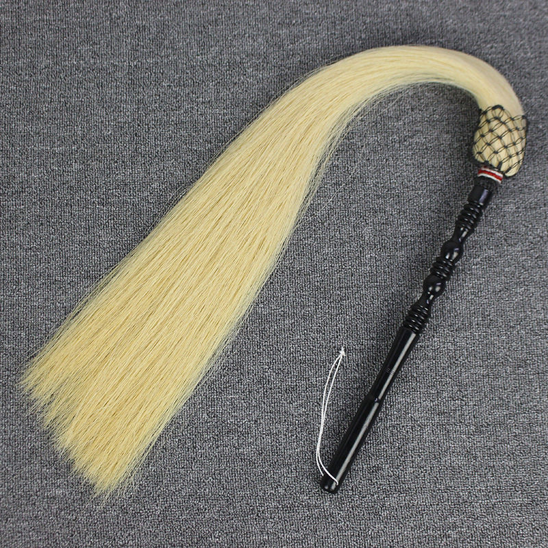 真马尾拂尘甩子戏剧道具浮尘用品