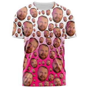 digital printed round 3D数码 loose neck top 印花圆领上衣男