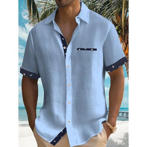 3D digital printed casual loose shirt 3D数码印花休闲宽松衬衫