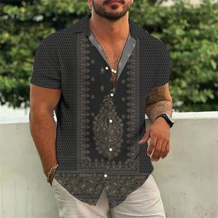 3D数码印花宽松开衫 3D digital printed loose cardigan for men