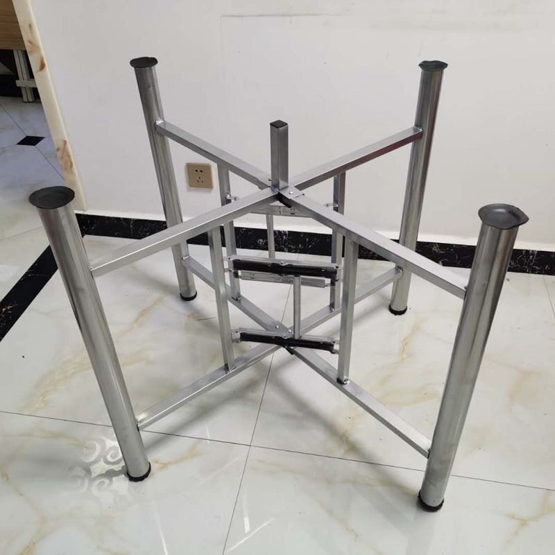 简易铁艺折叠伸缩大圆桌脚架