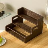 中古风2323置物梯多用调料品置阶物架多功能调厨房纳台面调料罐味