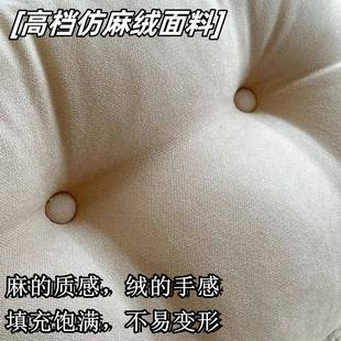 极简榻榻米软包北欧床头靠垫纯色政饰 靠背床上大长靠枕日式