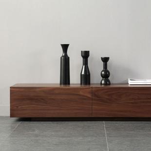 北美黑DSG 视柜红橡木电客厅卧室简约樱新桃木 057胡桃木实木中式