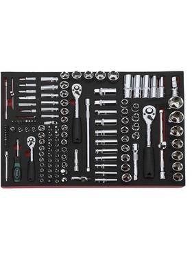 台益斯厂工MOS家直三层工具车1销58件快五修综合金工具移动组套具