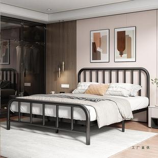 艺床床出租房用欧简约铁艺双人架防异YHN响加厚加粗稳固铁床铁单
