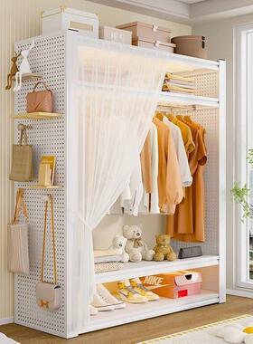 货架衣柜多层置物架开放式衣挂架衣橱收纳衣架VRK厚简易加帽出租