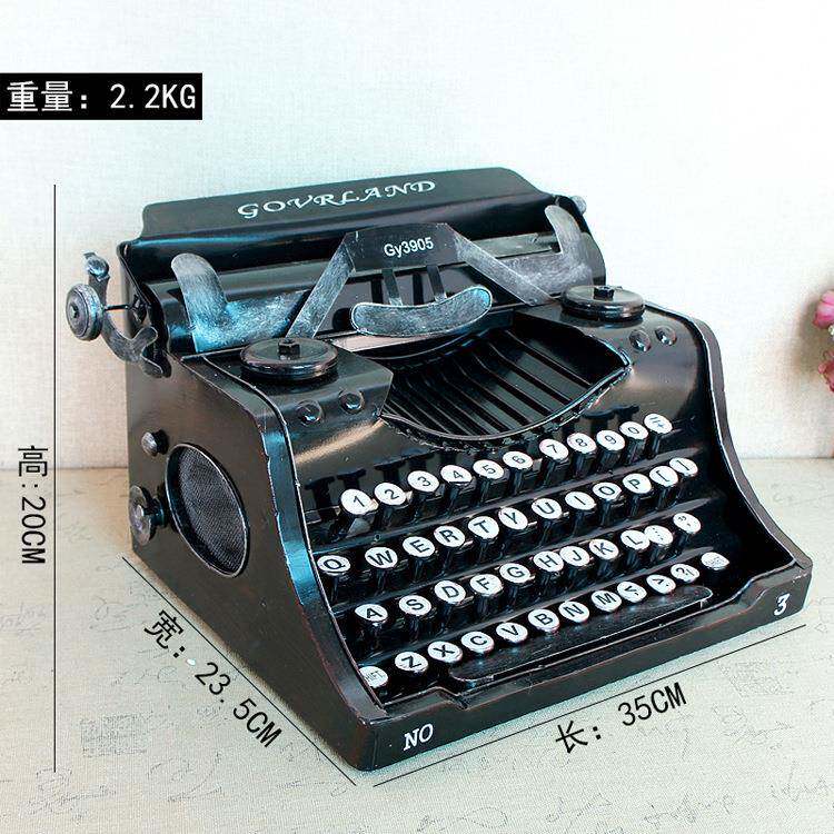 复古机老式打字文非设道具AGF模英型摆手工酒吧网红装饰品8346大