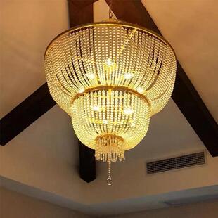 现代简约别浪漫晶吊奢灯法式 2602D轻水复古卧室餐厅墅客厅酒店大