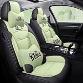 新款 通用座套卡通可亲肤皮爱革全耐磨耐639用 包皮汽全车坐垫四季