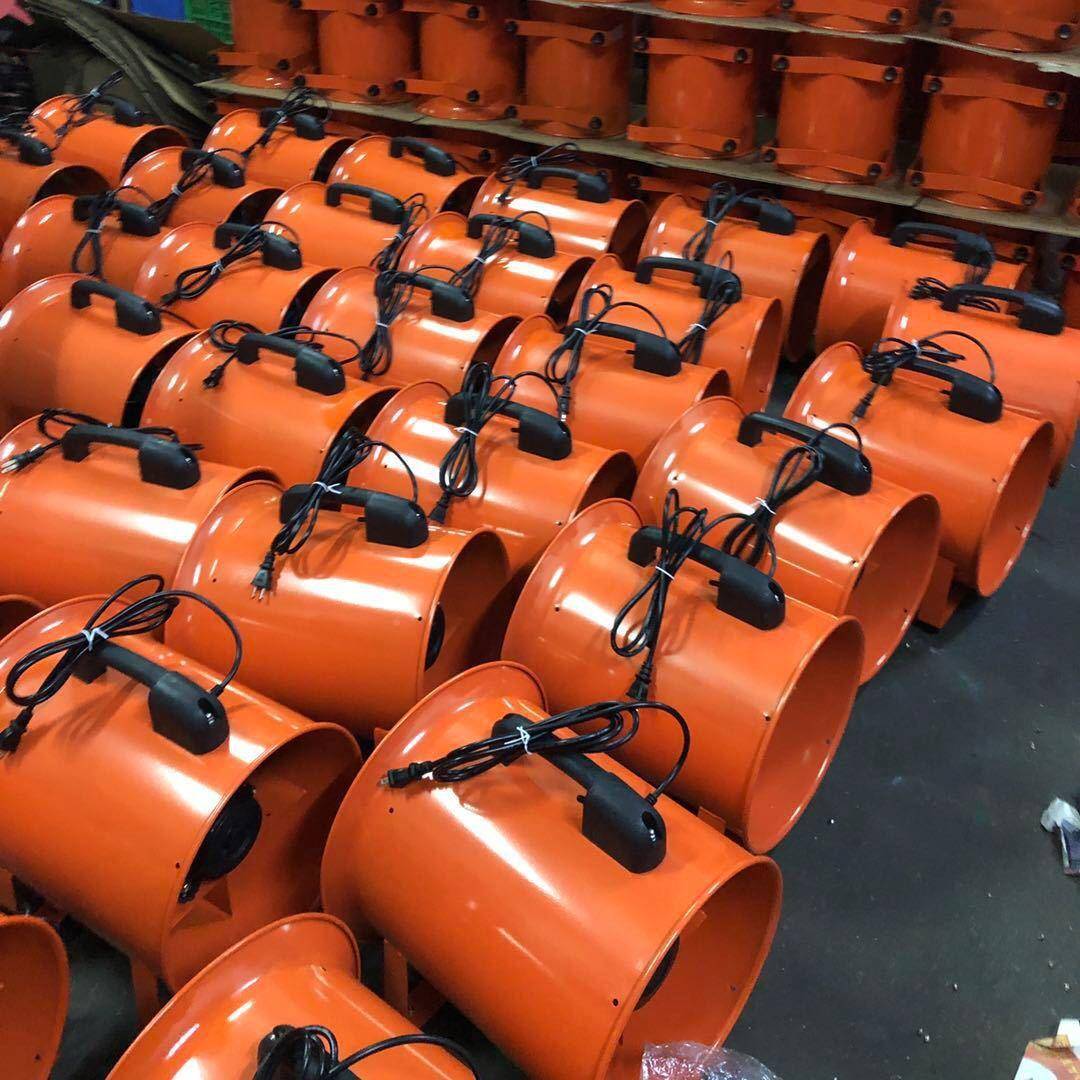 2JK手提式轴风机2V移动式排风扇鼓699流风机隧道喷漆工业通风设0