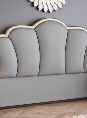 实木床F98SH7T5头软包靠背新可地定制款简约现代落薄单买床头靠背