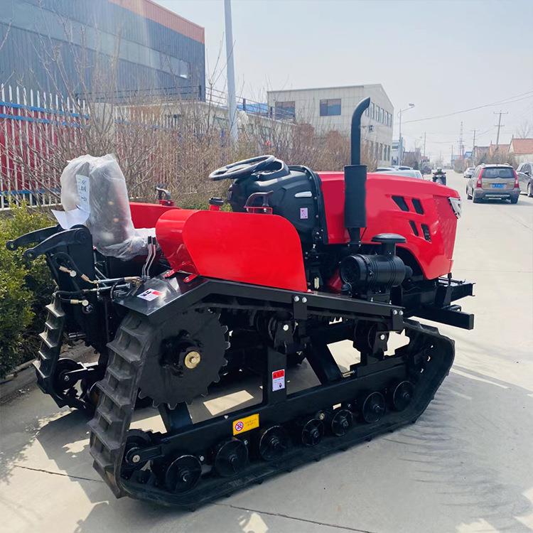 旺开履带沟施中YJJ肥旋机除草松土旋耕机乘坐式履带田园耕管理机