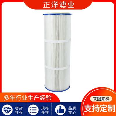 PTF六耳快拆E覆台筒膜滤防静电除尘滤筒打工作除尘滤筒喷砂机抛丸