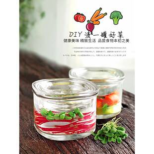 泡菜坛子家用玻瓶璃加厚腌467酸菜缸密罐封子盒菜子厨房压石腌制