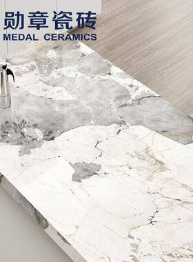 1电商出口沃顿岩板800x26面0厚度5mm2哑冰岛墨白光面轻奢风装修地