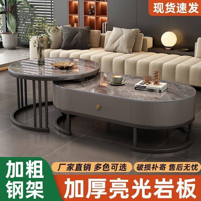 茶几新电视轻柜桌家用客厅合新款套装软LRI包奢组餐桌两用组合茶