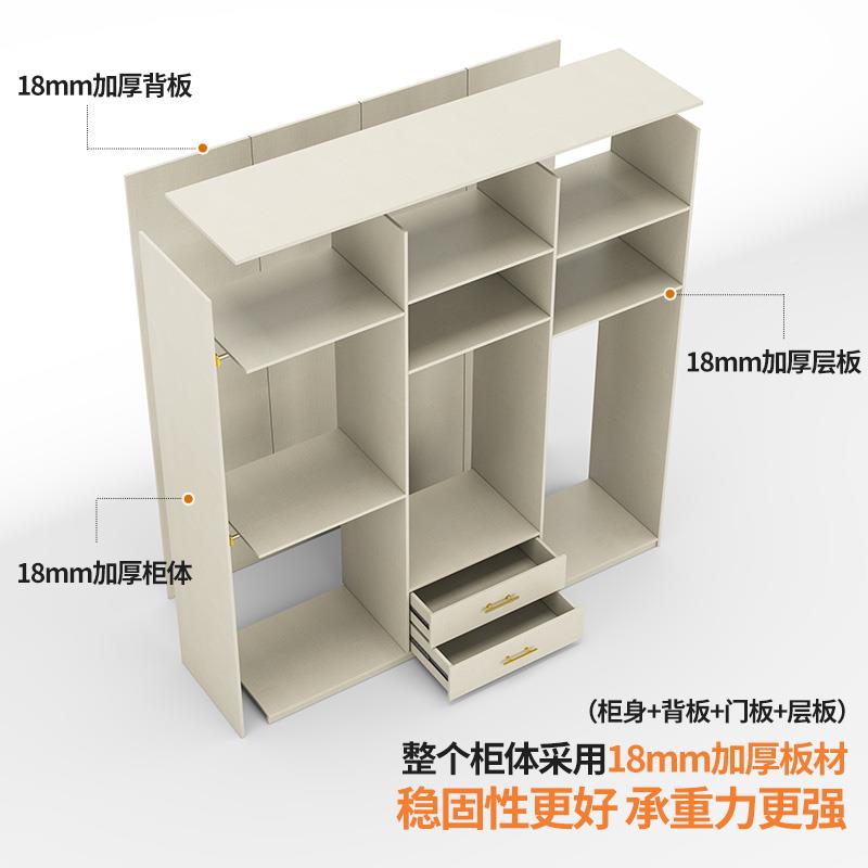 EQ4F定ENF衣柜梳妆一体主0卧室家用实木制新款226645带女孩台化