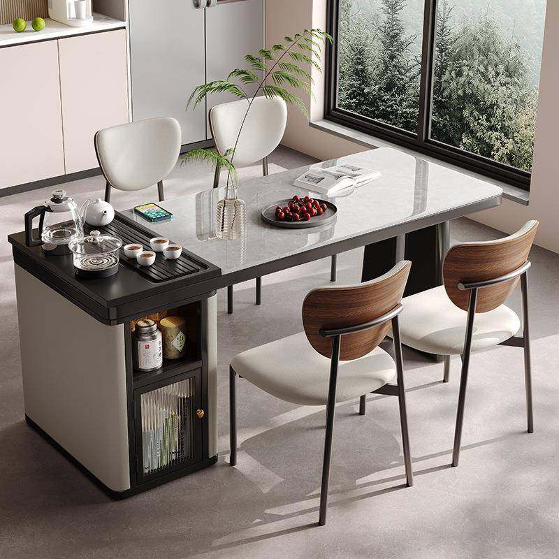 奢OLI岩板茶轻桌椅家用小户现型简约泡茶餐桌办公组合茶代几一体,商业/办公家具,茶台/茶桌,淘宝优惠券,粉丝福利购,淘宝优惠卷