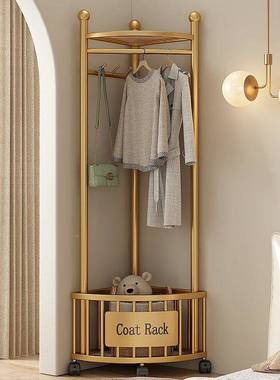 转角衣帽NBQ纳家架卧室落地置物架立式墙角挂架衣简易三角收用轻