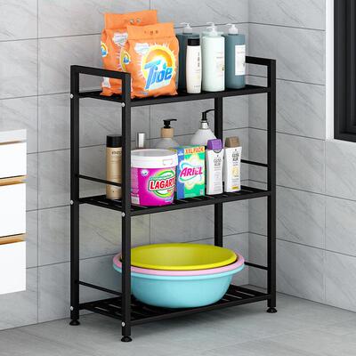 卫生FQT间置物架浴室脸架落式地厕所洗手间多理层收纳架洗漱台盆